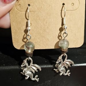 🆕️Silver dragon earrings